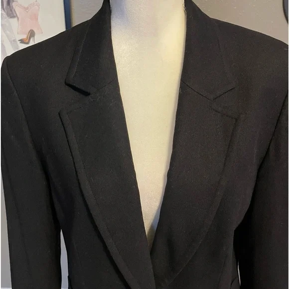 Pendleton Vintage Black Notched Collar Short Wool Jacket 12 - Picture 7 of 12